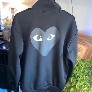 Comme Des Garçon PLAY full zip sweatshirt never worn